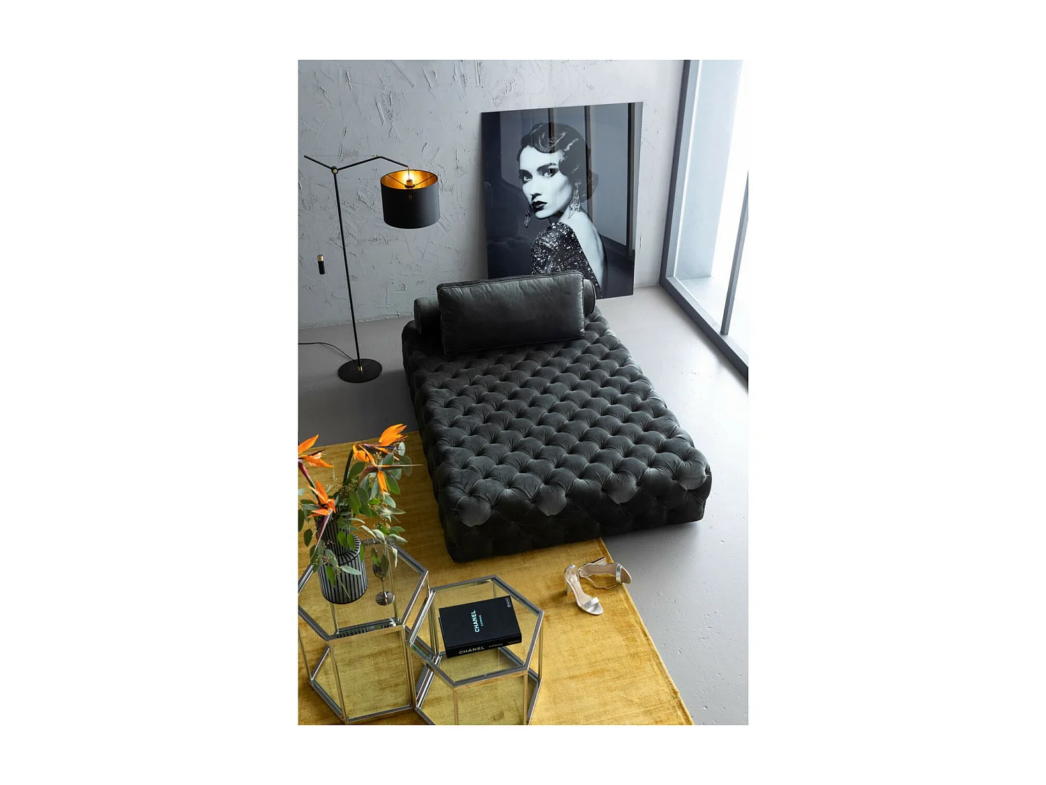 Quadro in vetro Beauty Lady 120x150cm