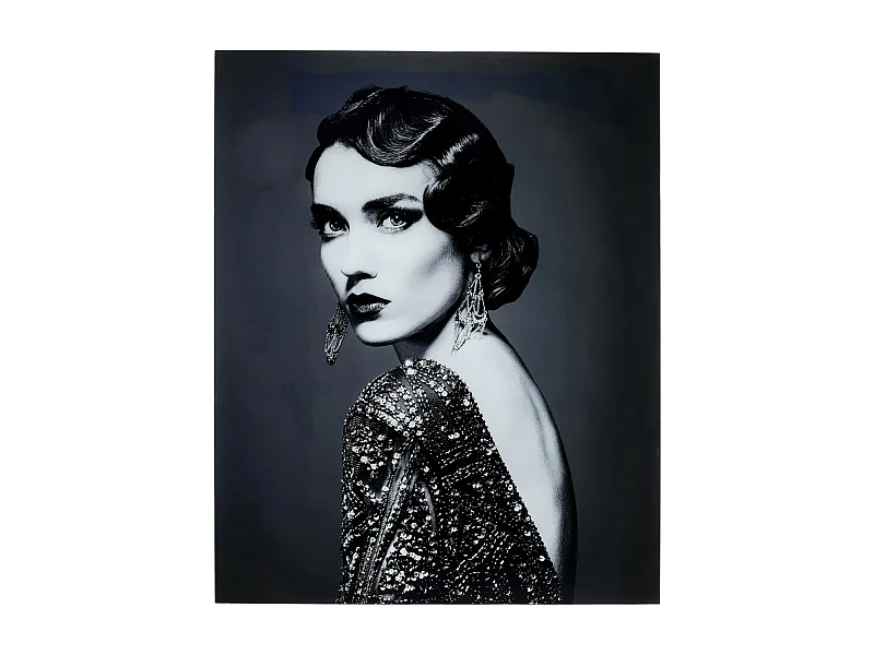 Quadro in vetro Beauty Lady 120x150cm