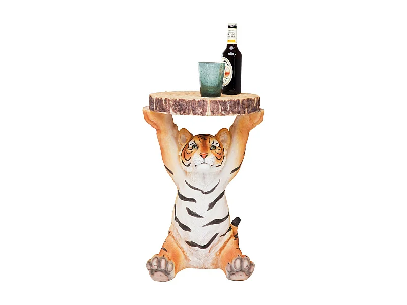 Table d appoint Animal Tigre Ø35cm