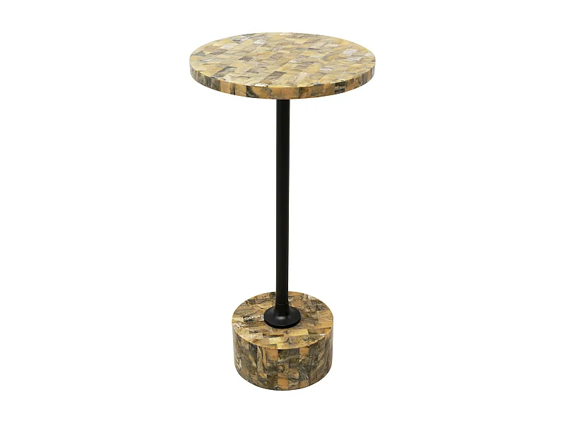 Table d appoint Domero Mosaic gris Ø25cm
