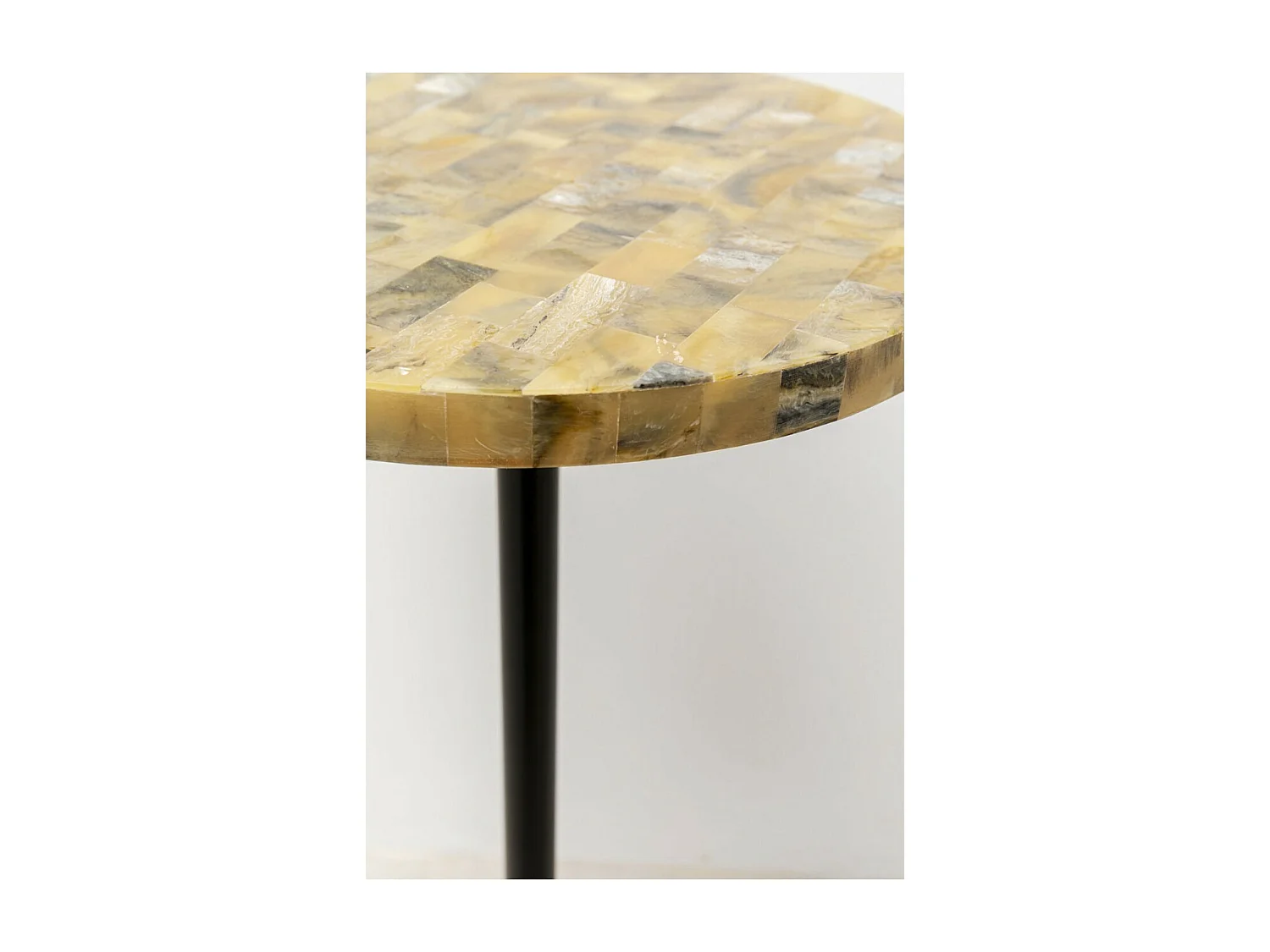 Table d appoint Domero Mosaic gris Ø25cm
