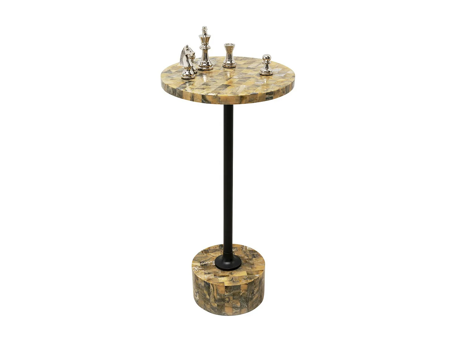 Table d appoint Domero Mosaic gris Ø25cm