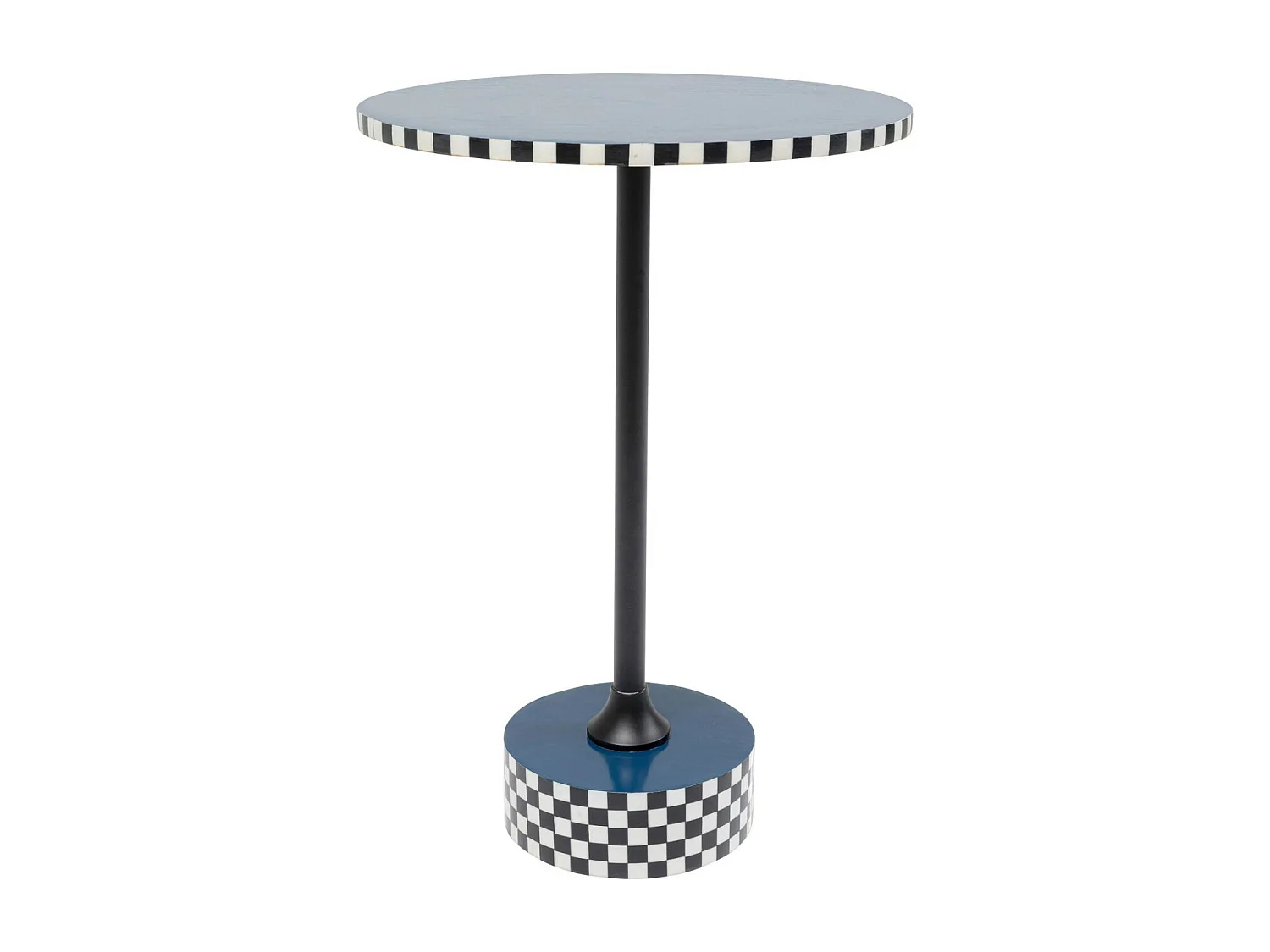 Beistelltisch Domero Race Blau Ø40cm