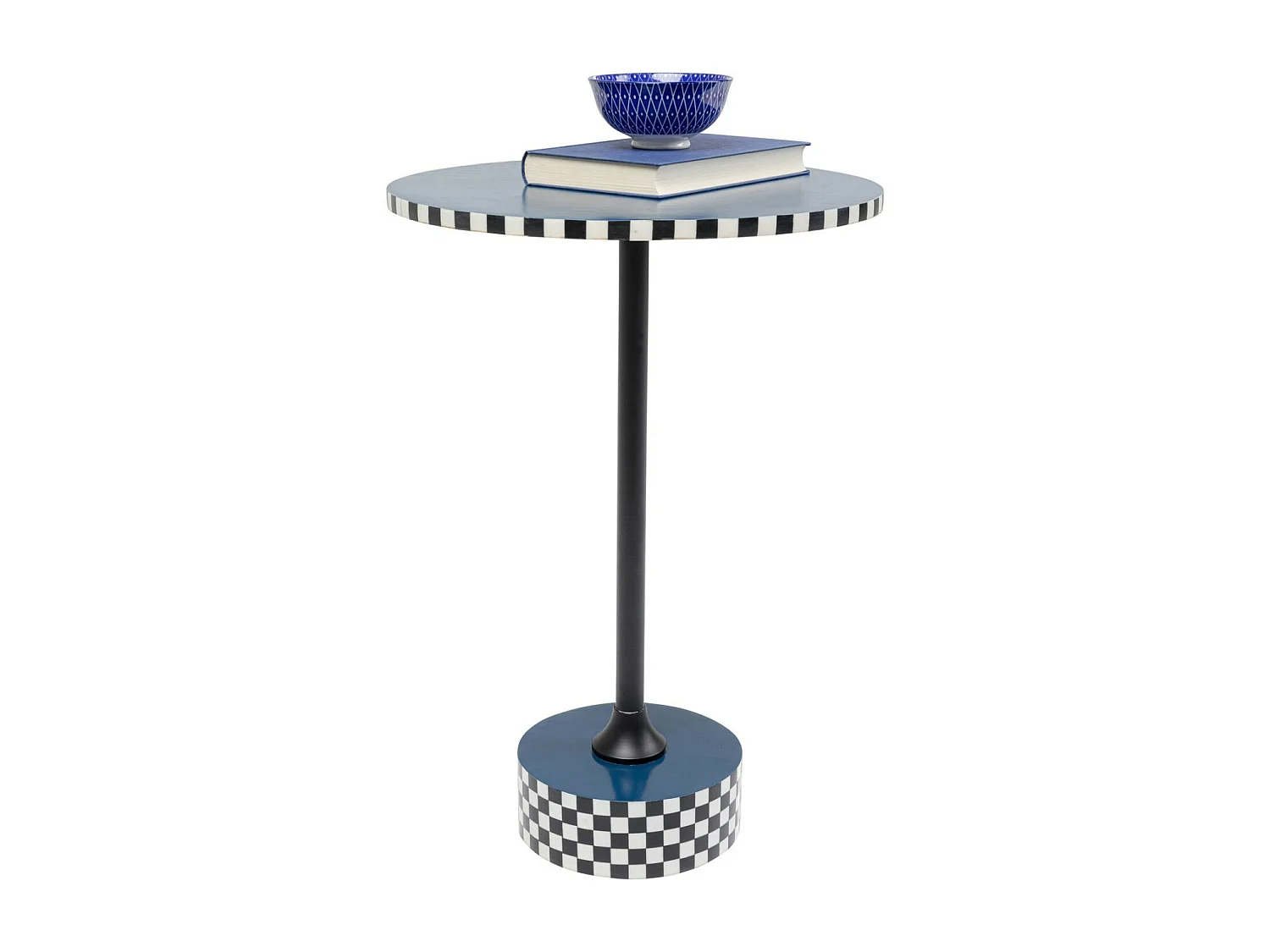 Beistelltisch Domero Race Blau Ø40cm