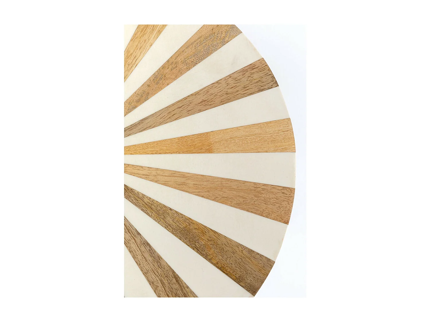 Table d appoint Domero Cirque laiton blanc Ø40cm