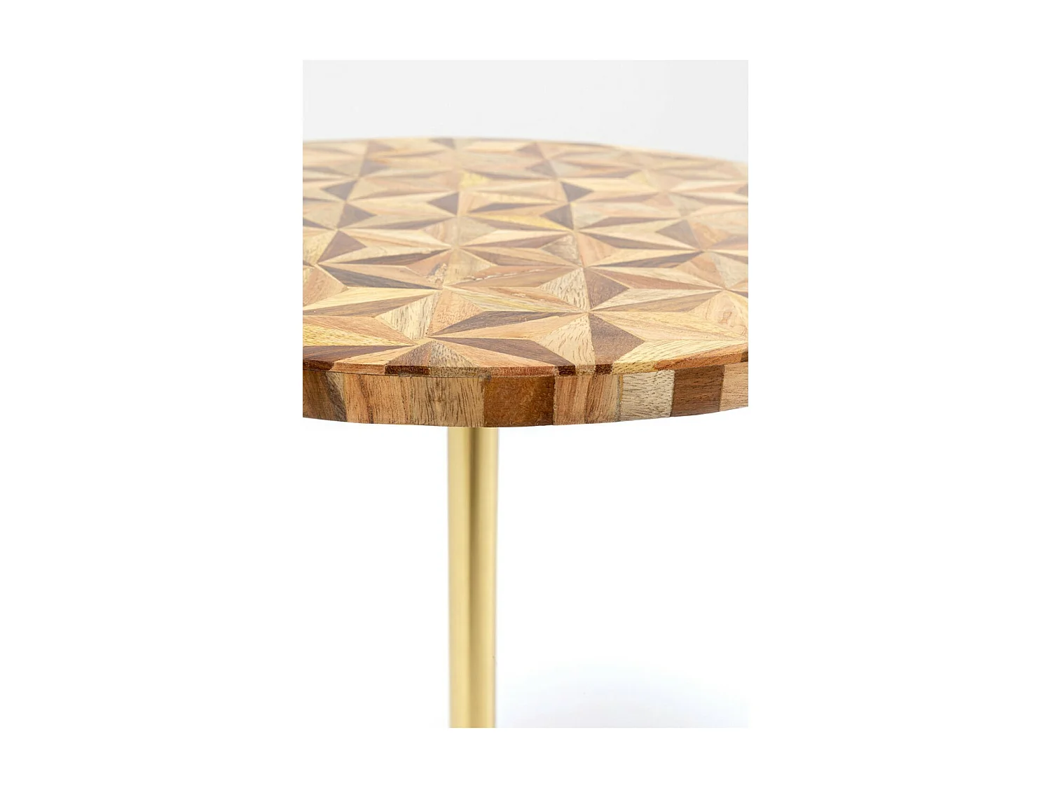 Table d appoint Domero Geo laiton Ø40cm