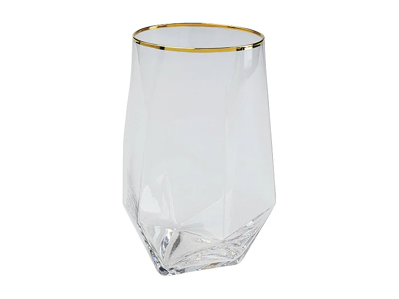 Wasserglas Diamond Gold Rim