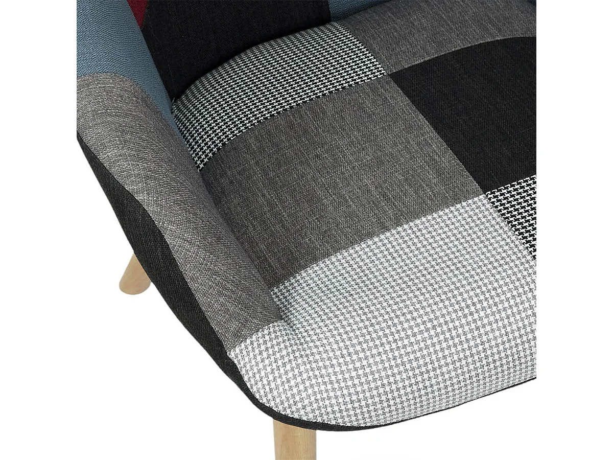 FEDERICA - Fauteuil Patchwork Motifs Colorés