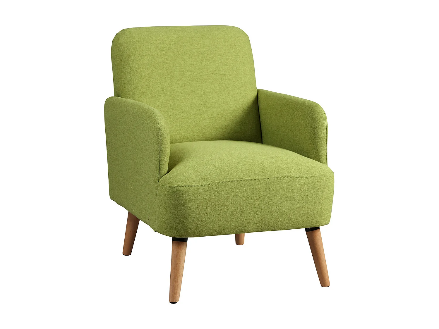 TEODORE - Fauteuil Rembourré Tissu Vert