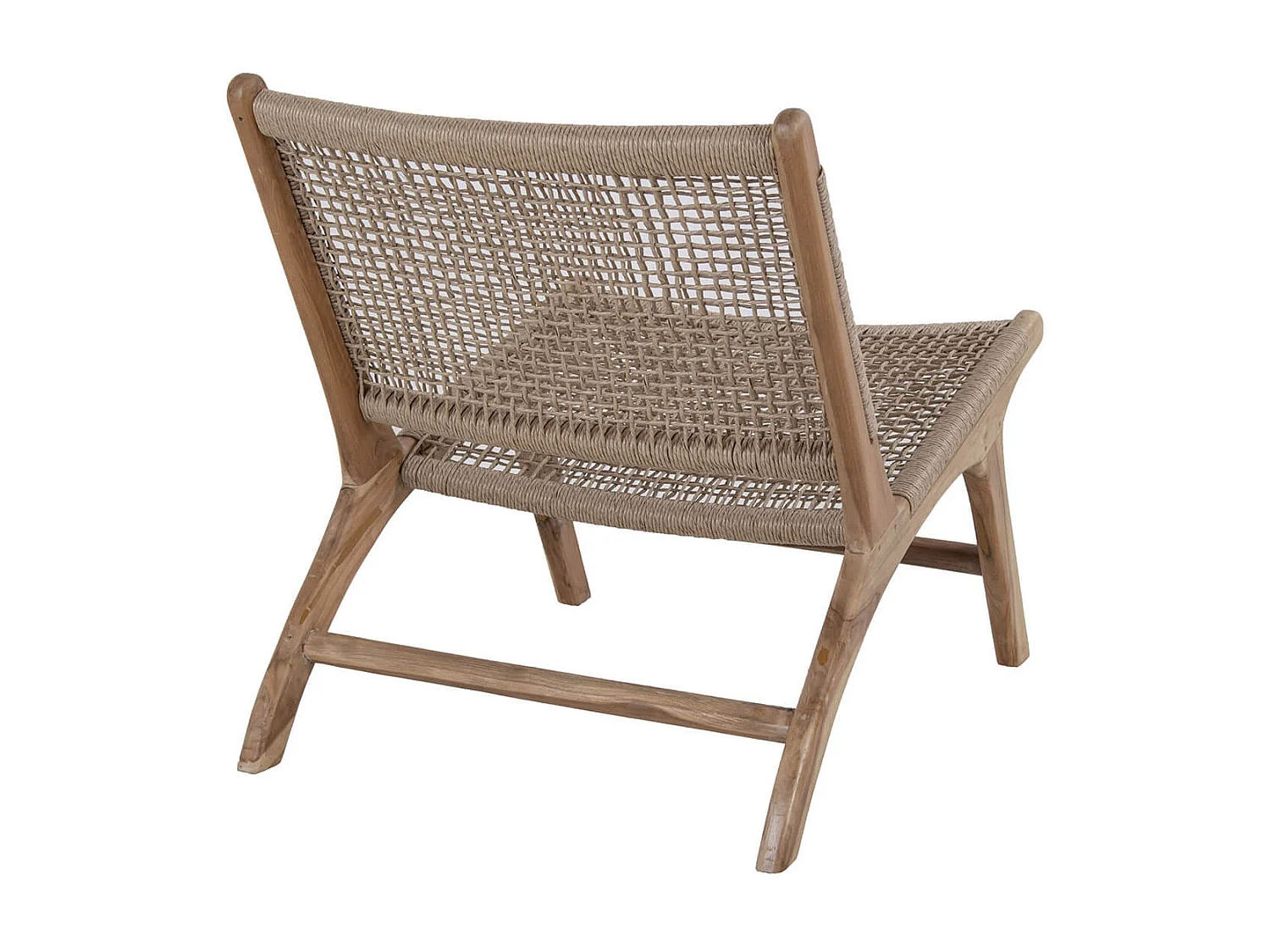 WINDLEY - Fauteuil en Teck Massif et Résine Tressée