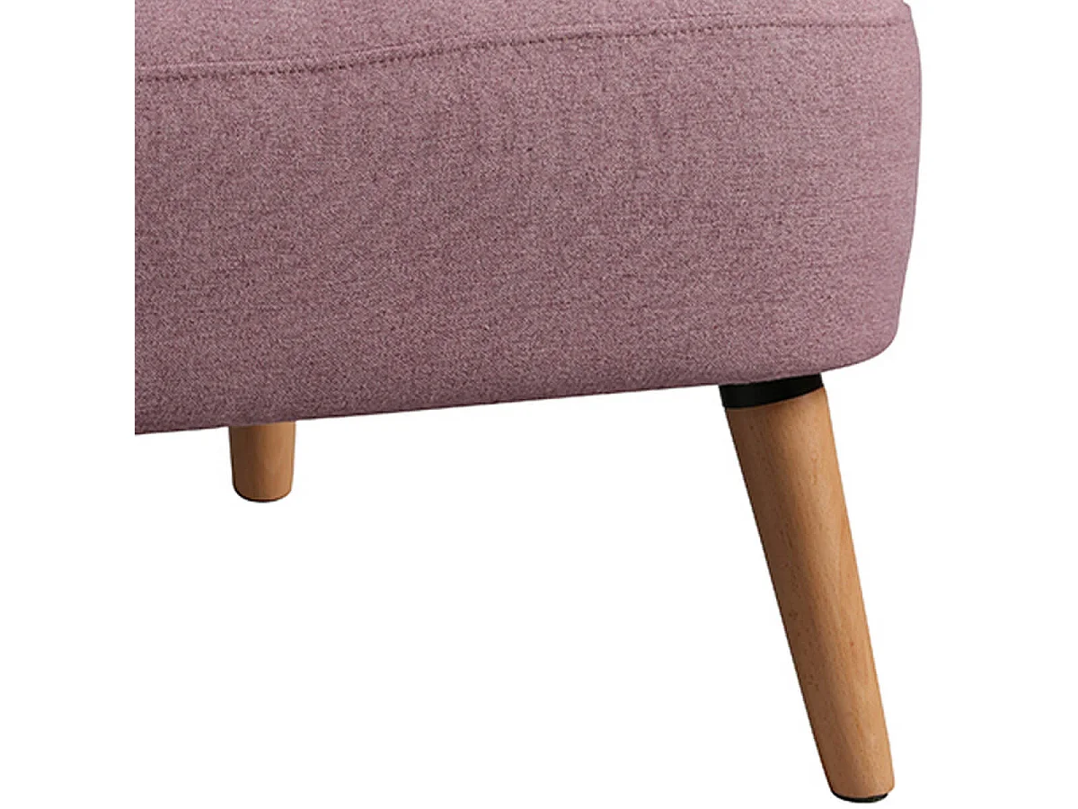 TEODORE - Fauteuil Rembourré Tissu Violet