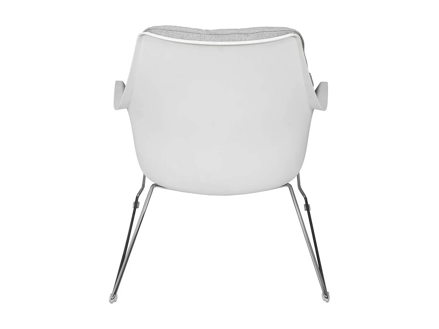 LOUNGE - Fauteuil Incliné Gris Coque Blanche
