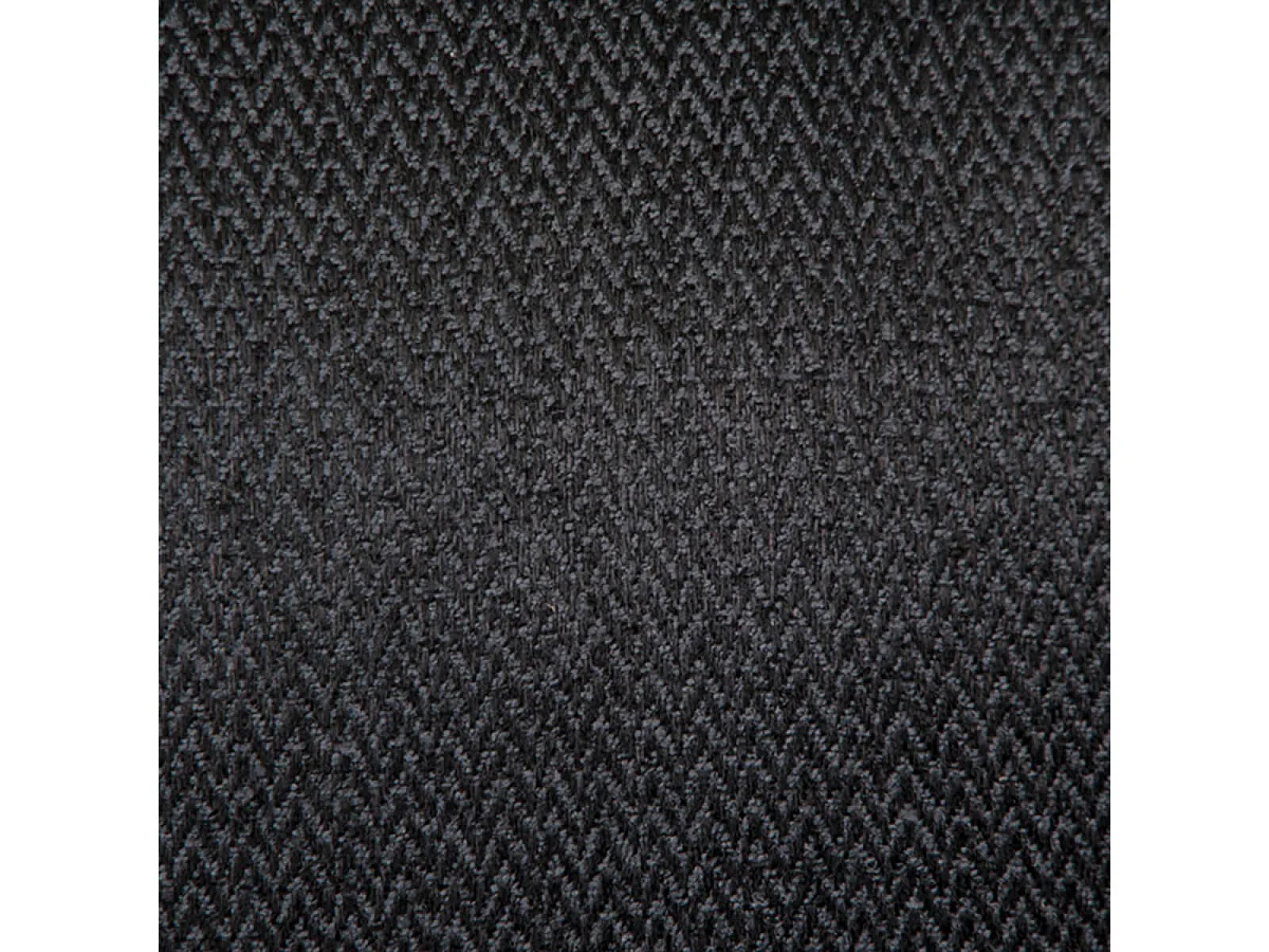 HARROW - Fauteuil Noyer Massif Naturel et Tissu Gris Foncé