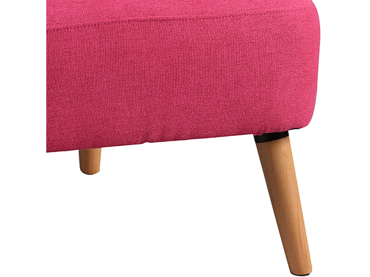 TEODORE - Fauteuil Rembourré Tissu Rose