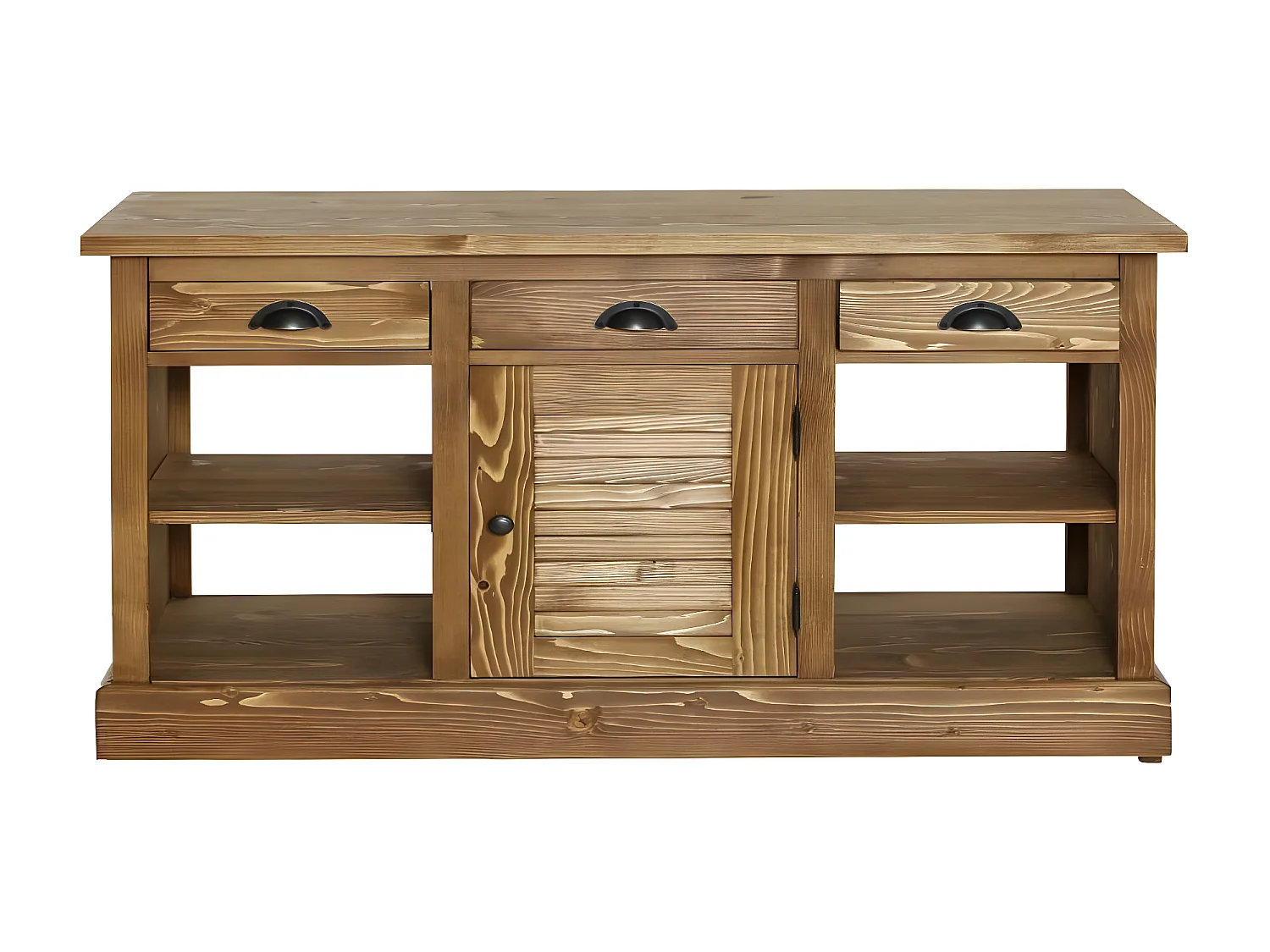 Meuble sous vasque en pin massif 120 cm Manel