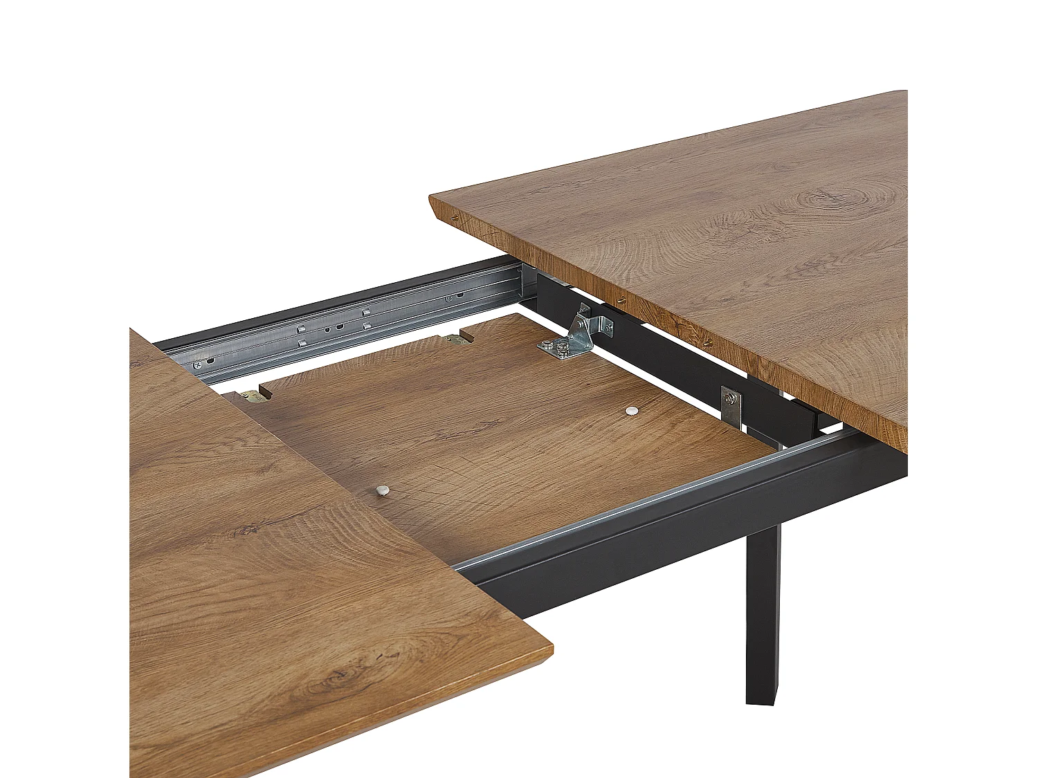 Mesa de jantar extensível SALVADOR Castanho escuro 160/200 cm 90 cm