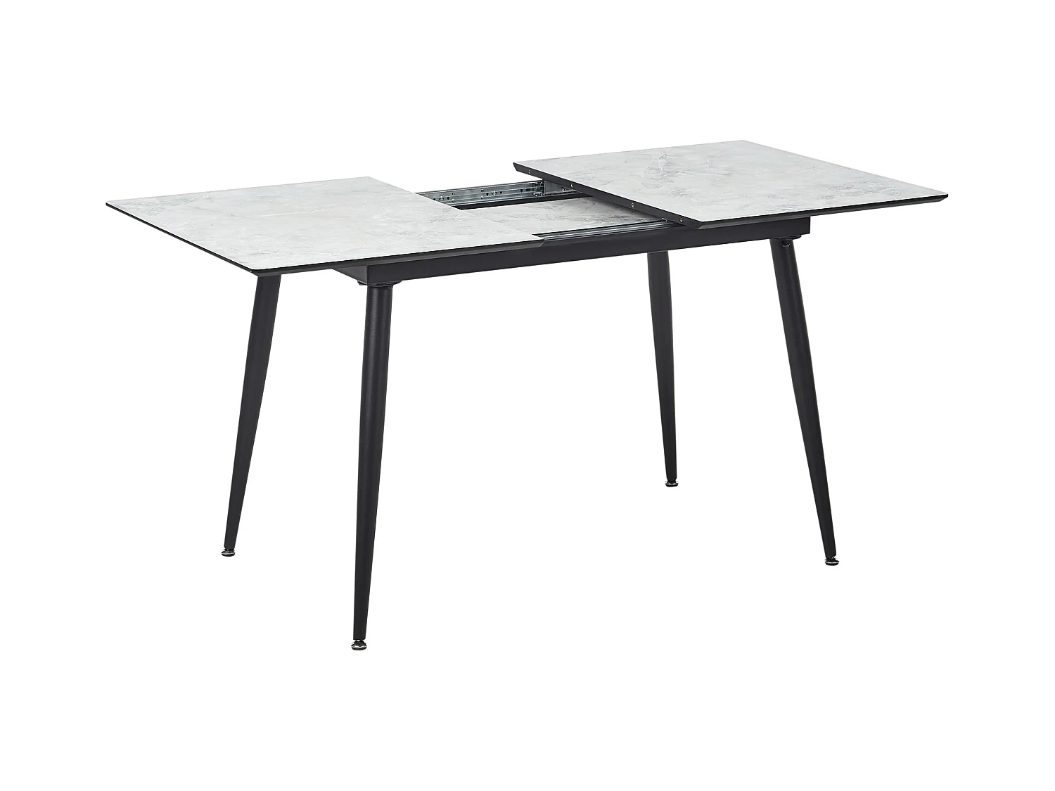 Mesa de comedor EFTALIA Mármol blanco 120/150 cm 80 cm
