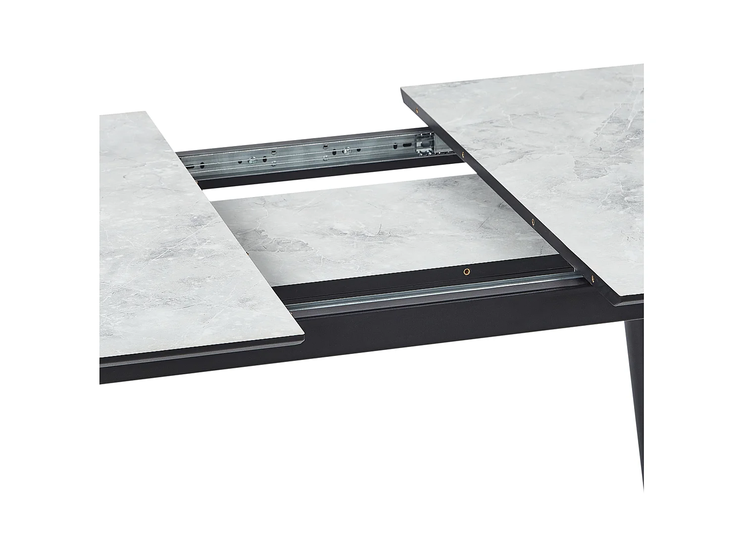 Mesa de comedor EFTALIA Mármol blanco 120/150 cm 80 cm