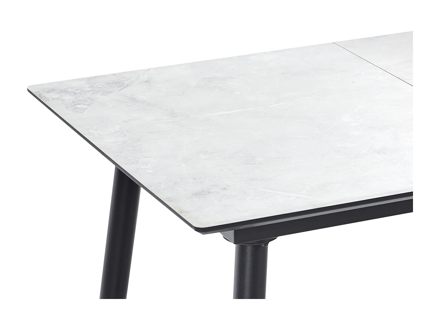 Table de repas EFTALIA Marbre blanc 120/150 cm 80 cm