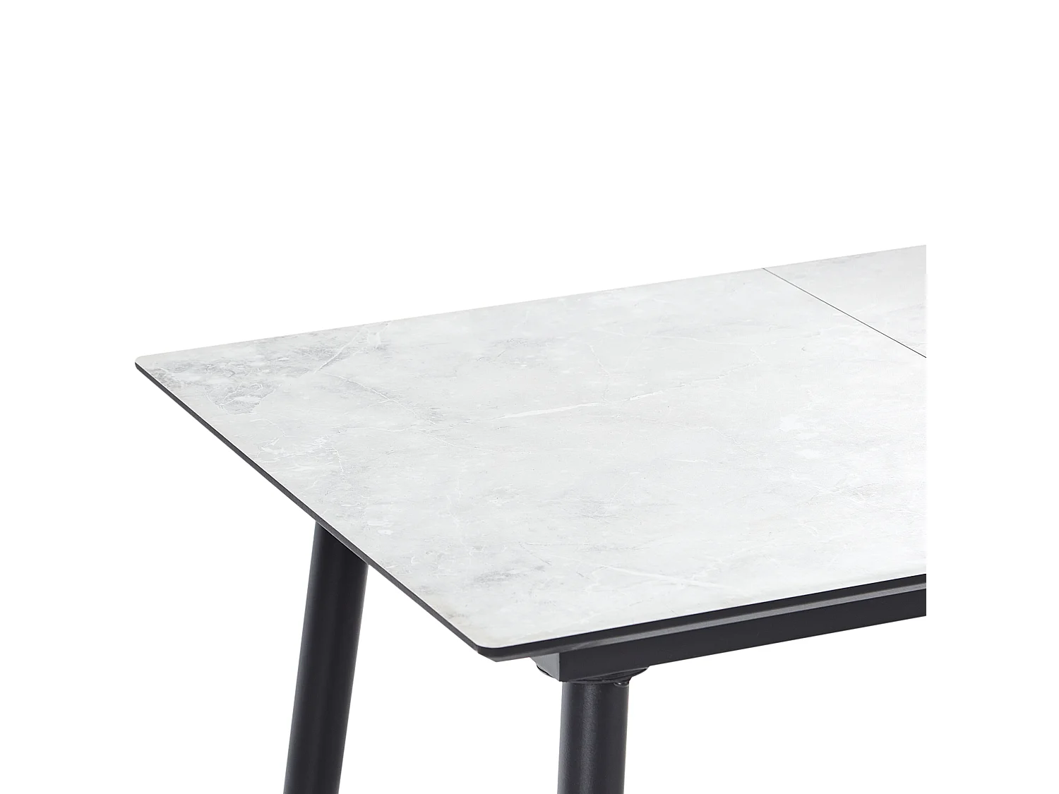 Table de repas EFTALIA Marbre blanc 120/150 cm 80 cm
