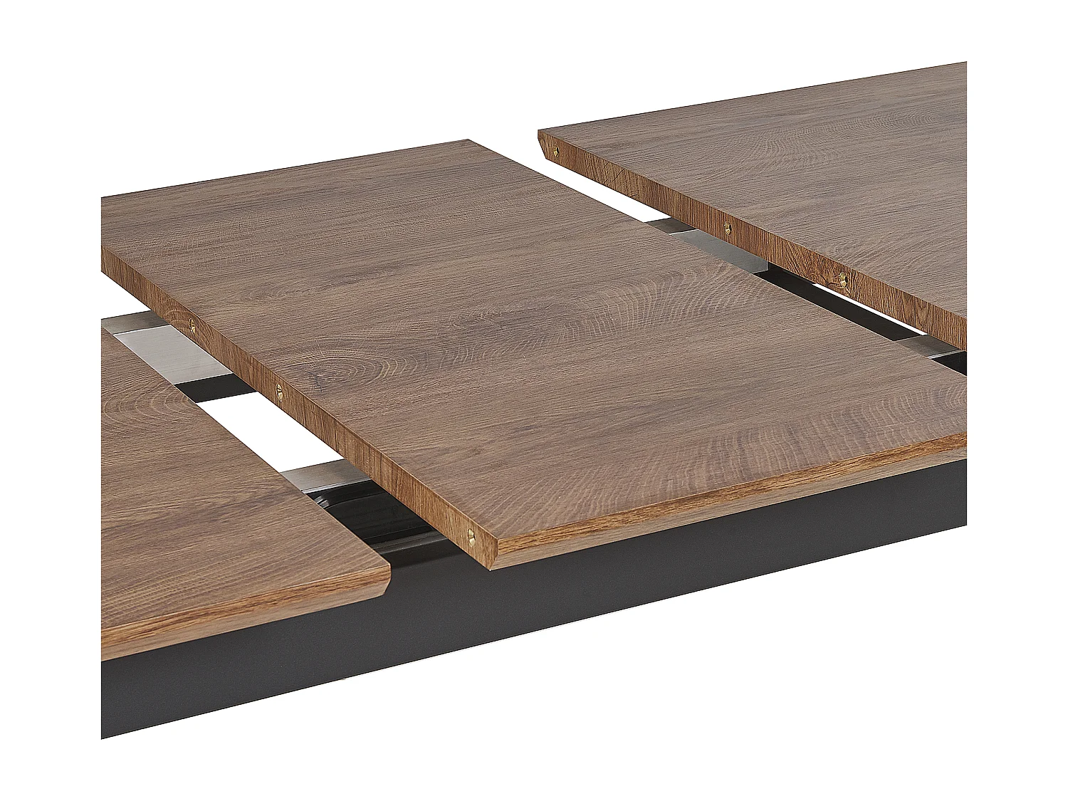 Table de salle à manger extensible CALIFORNIA Marron foncé 160/200 cm 90 cm