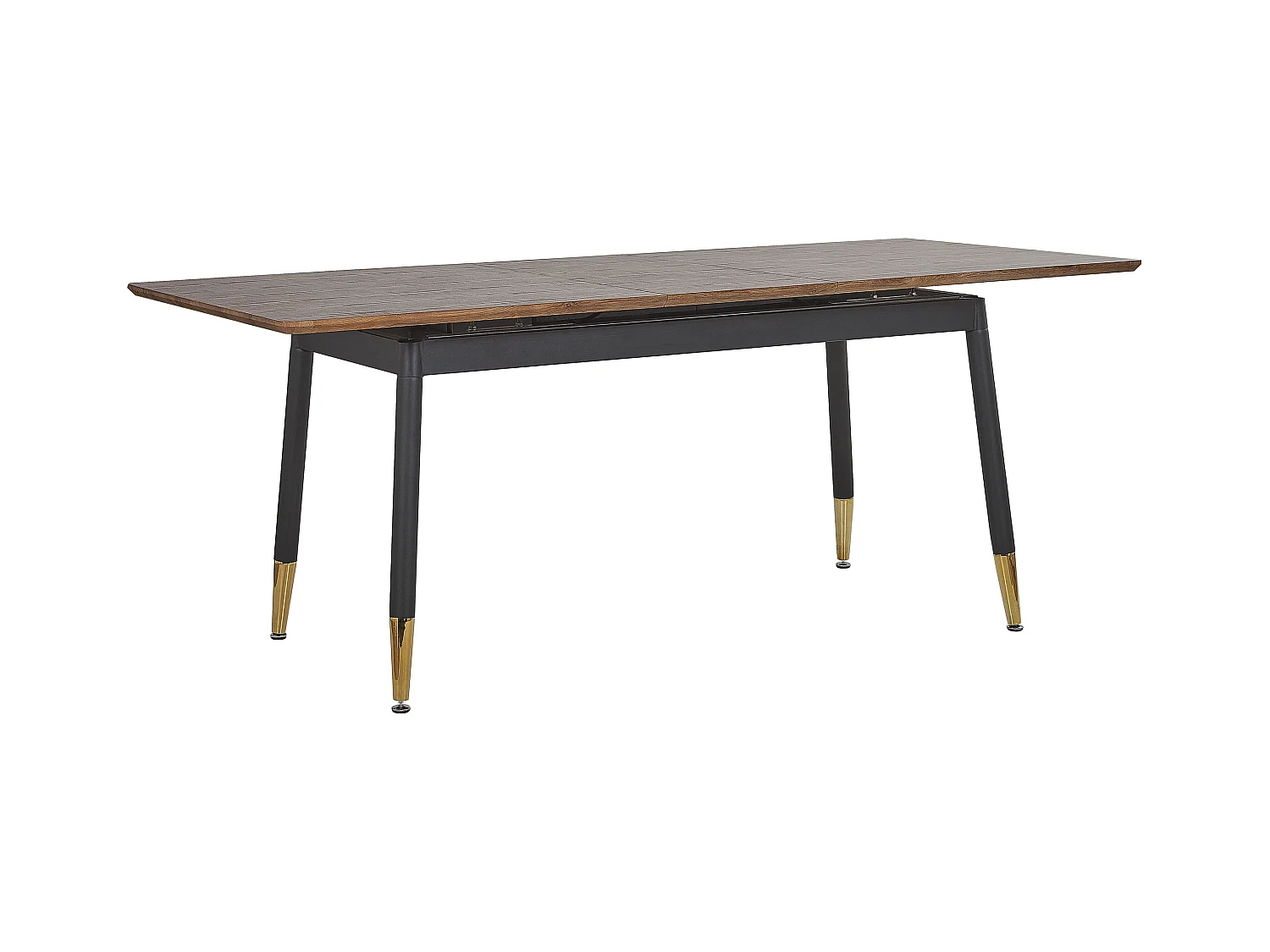 Table de salle à manger extensible CALIFORNIA Marron foncé 160/200 cm 90 cm