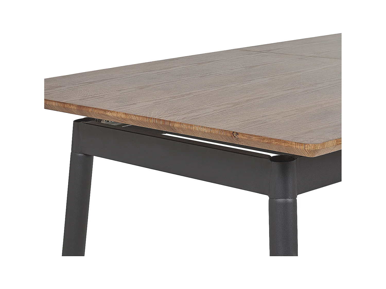 Moderner Esstisch 160x90 für 8 Personen schwarz Holzoptik ausziehbar California