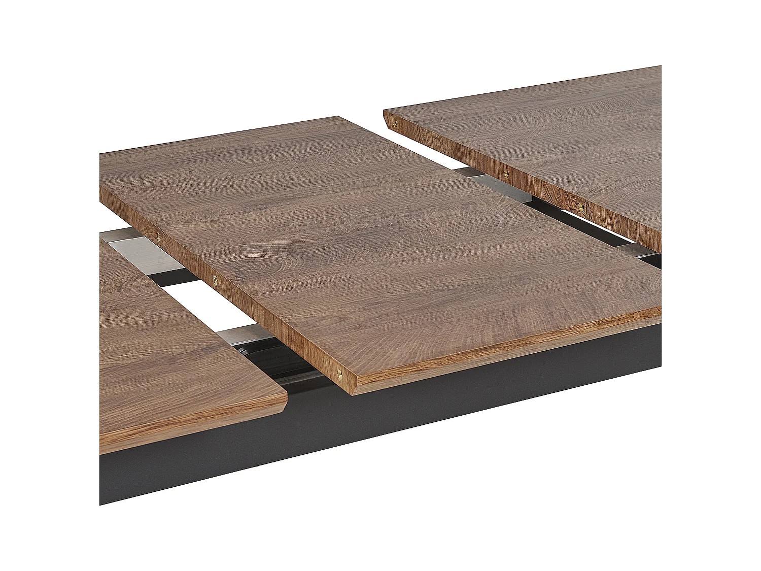 Moderner Esstisch 160x90 für 8 Personen schwarz Holzoptik ausziehbar California