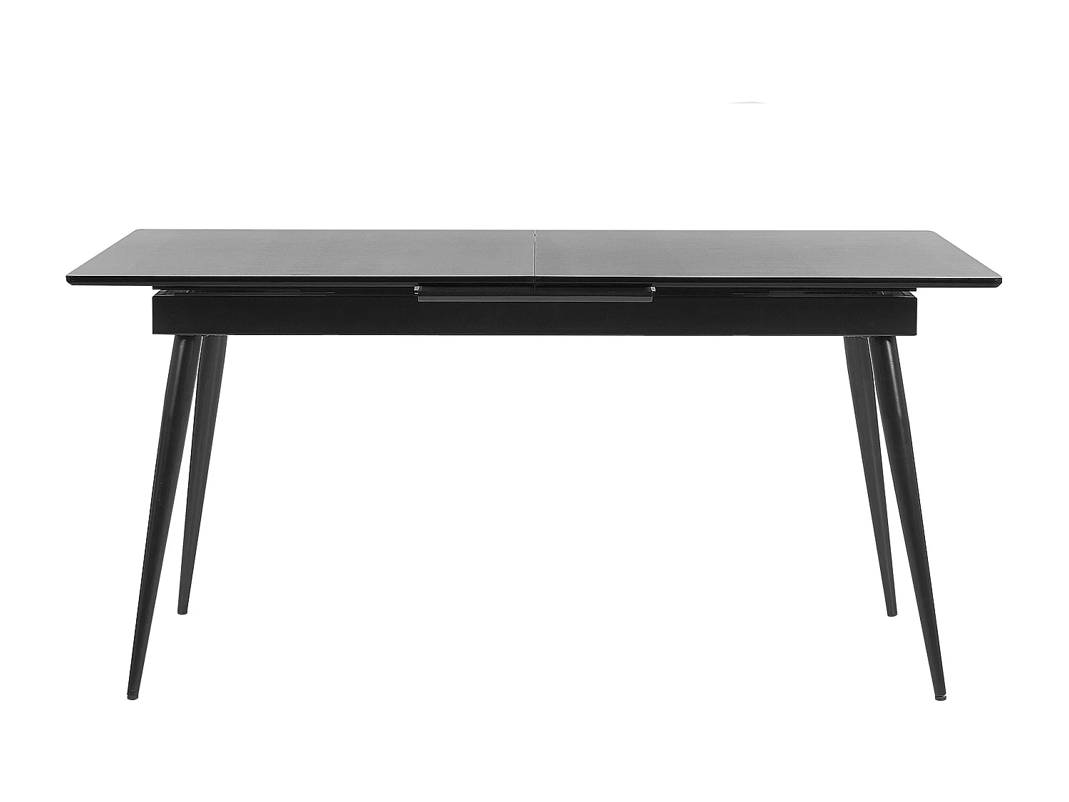 Eettafel uitschuifbaar MALDON Zwart 160/200 cm 90 cm