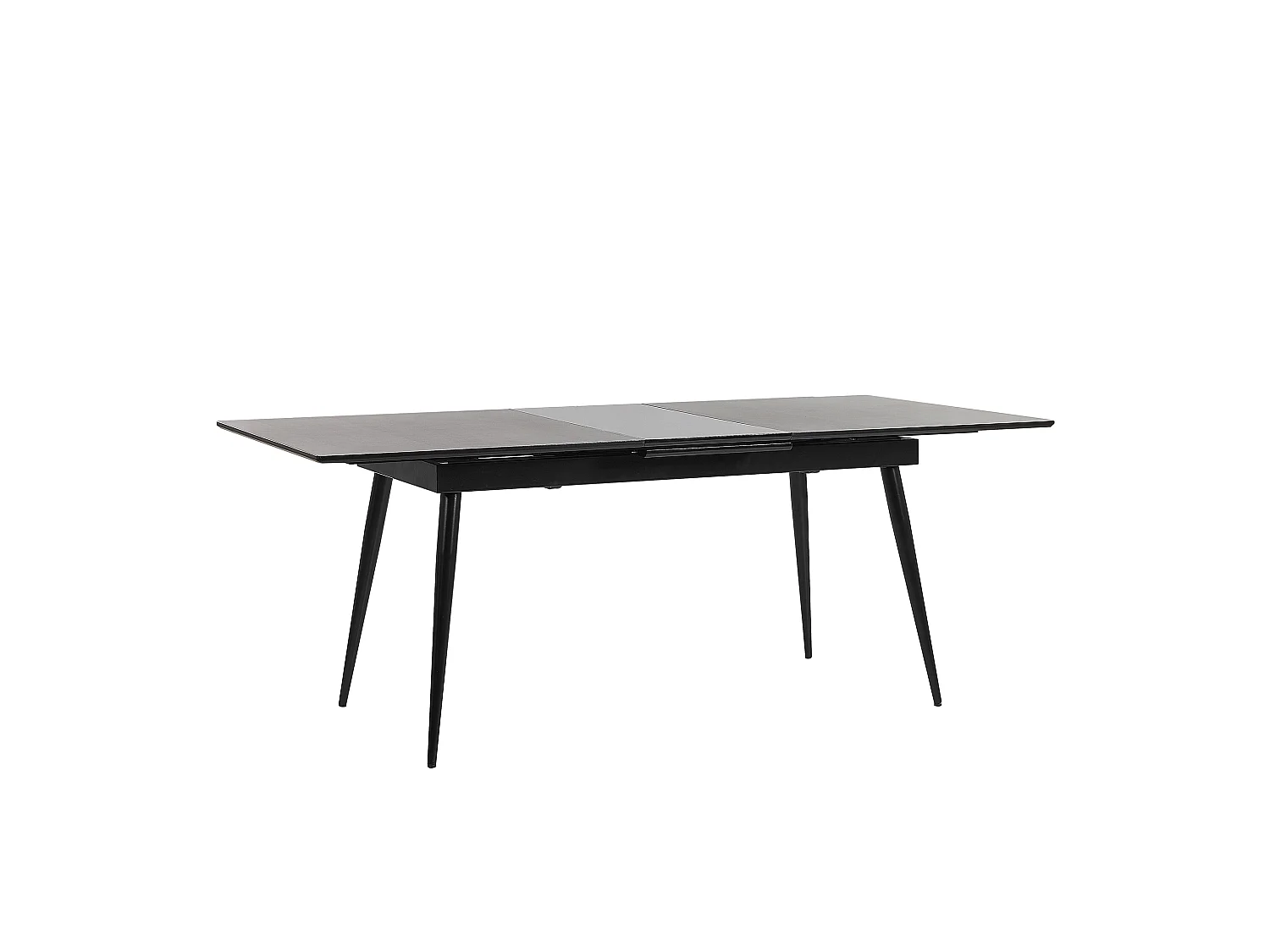 Table de salle à manger extensible MALDON Noir 160/200 cm 90 cm