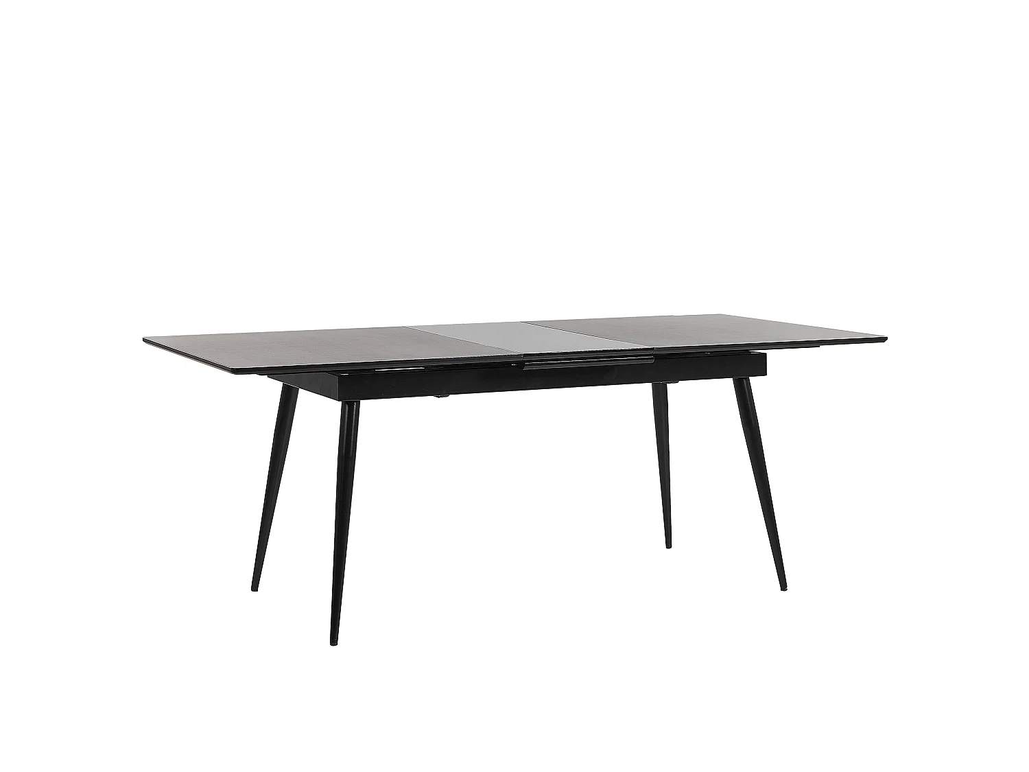 Mesa de jantar extensível MALDON Preto 160/200 cm 90 cm