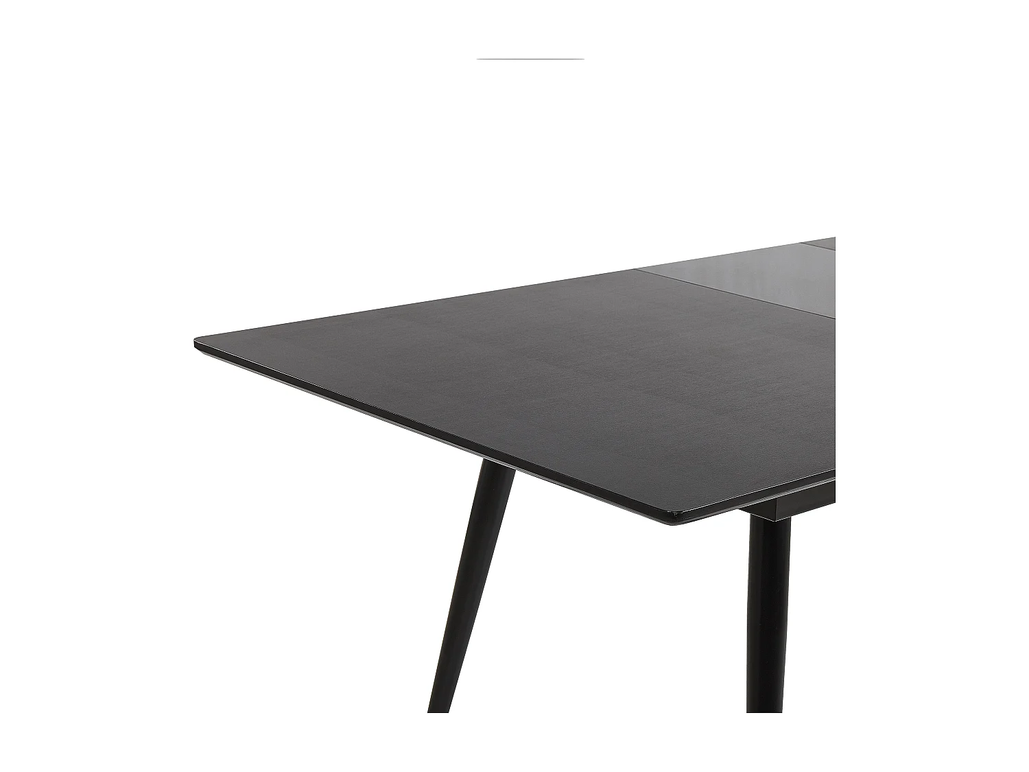 Mesa de jantar extensível MALDON Preto 160/200 cm 90 cm