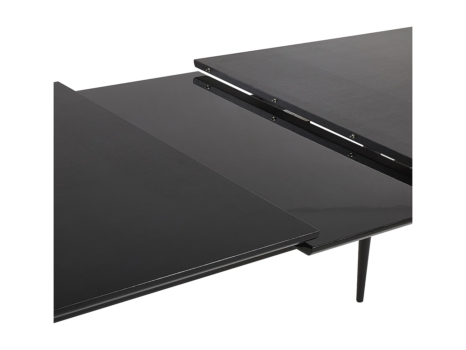 Mesa de jantar extensível MALDON Preto 160/200 cm 90 cm