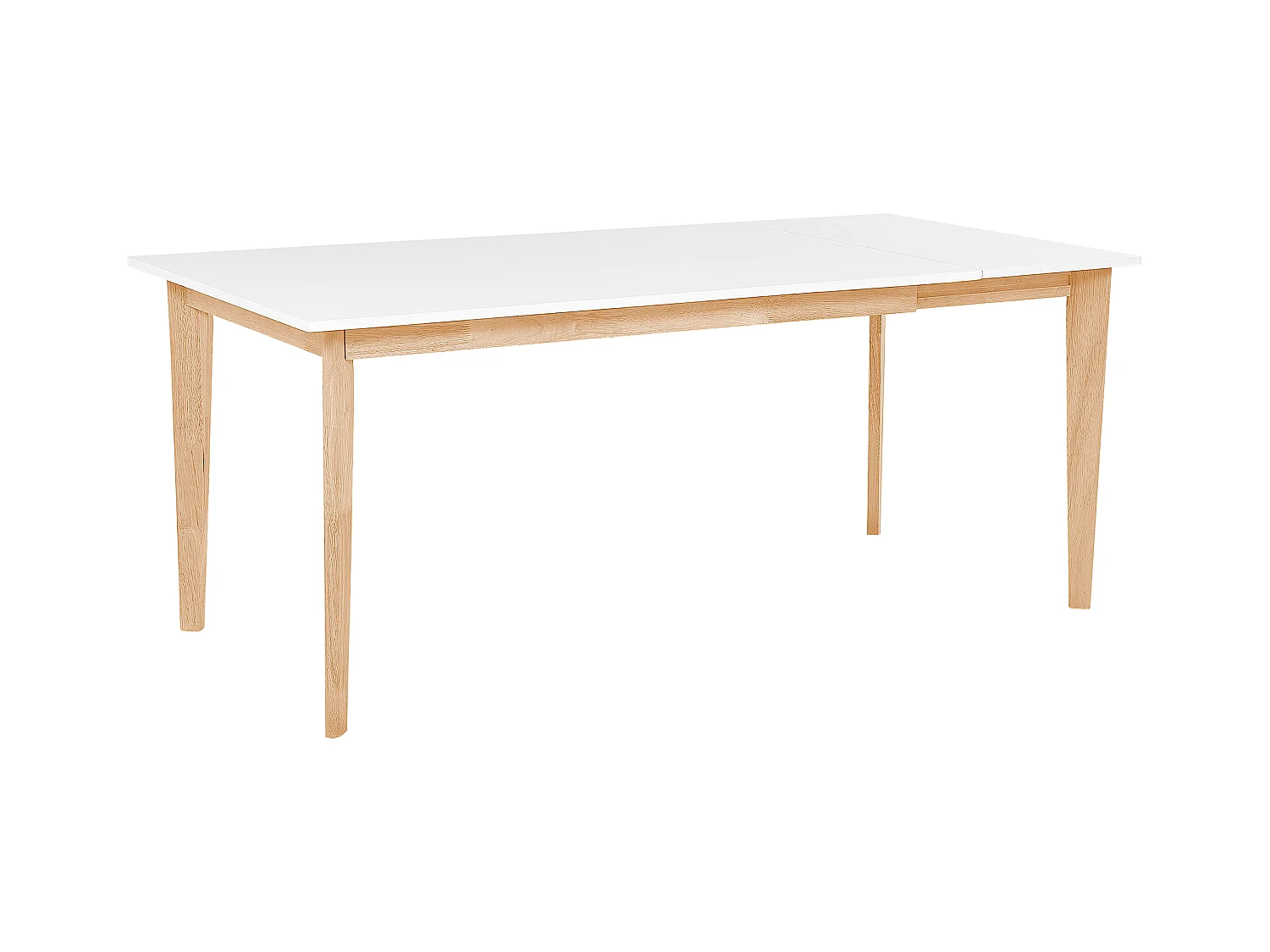 Table de salle à manger extensible SOLA Blanc 140/180 cm 90 cm