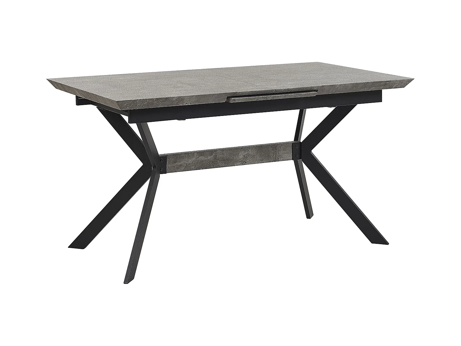 Table de salle à manger extensible BENSON Gris clair 140/180 cm 80 cm