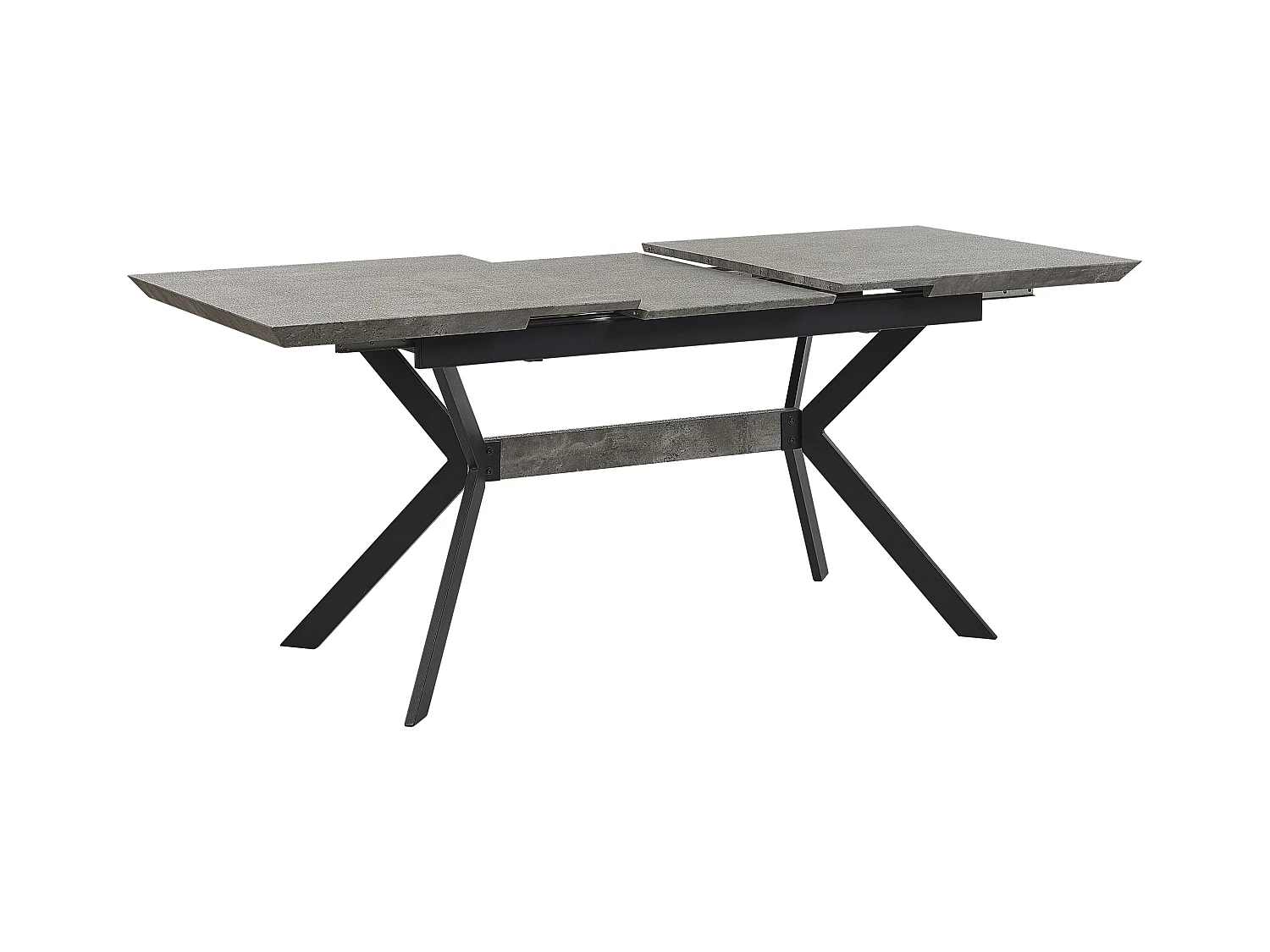 Table de salle à manger extensible BENSON Gris clair 140/180 cm 80 cm