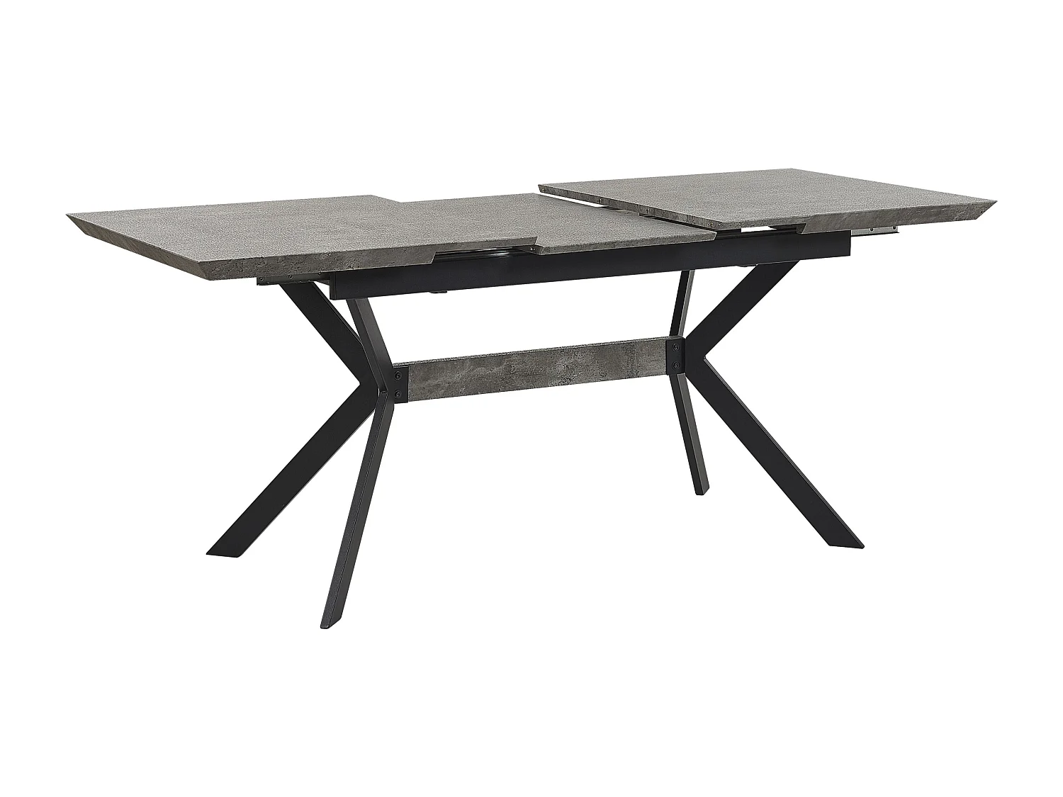 Table de salle à manger extensible BENSON Gris clair 140/180 cm 80 cm
