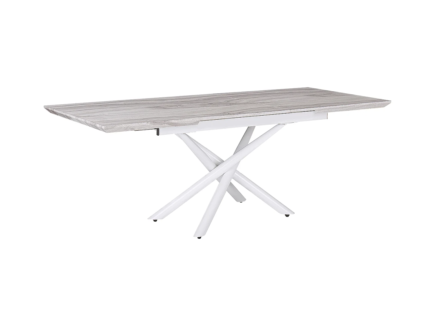 Table de salle à manger extensible MOIRA Blanc 160/200 cm 90 cm