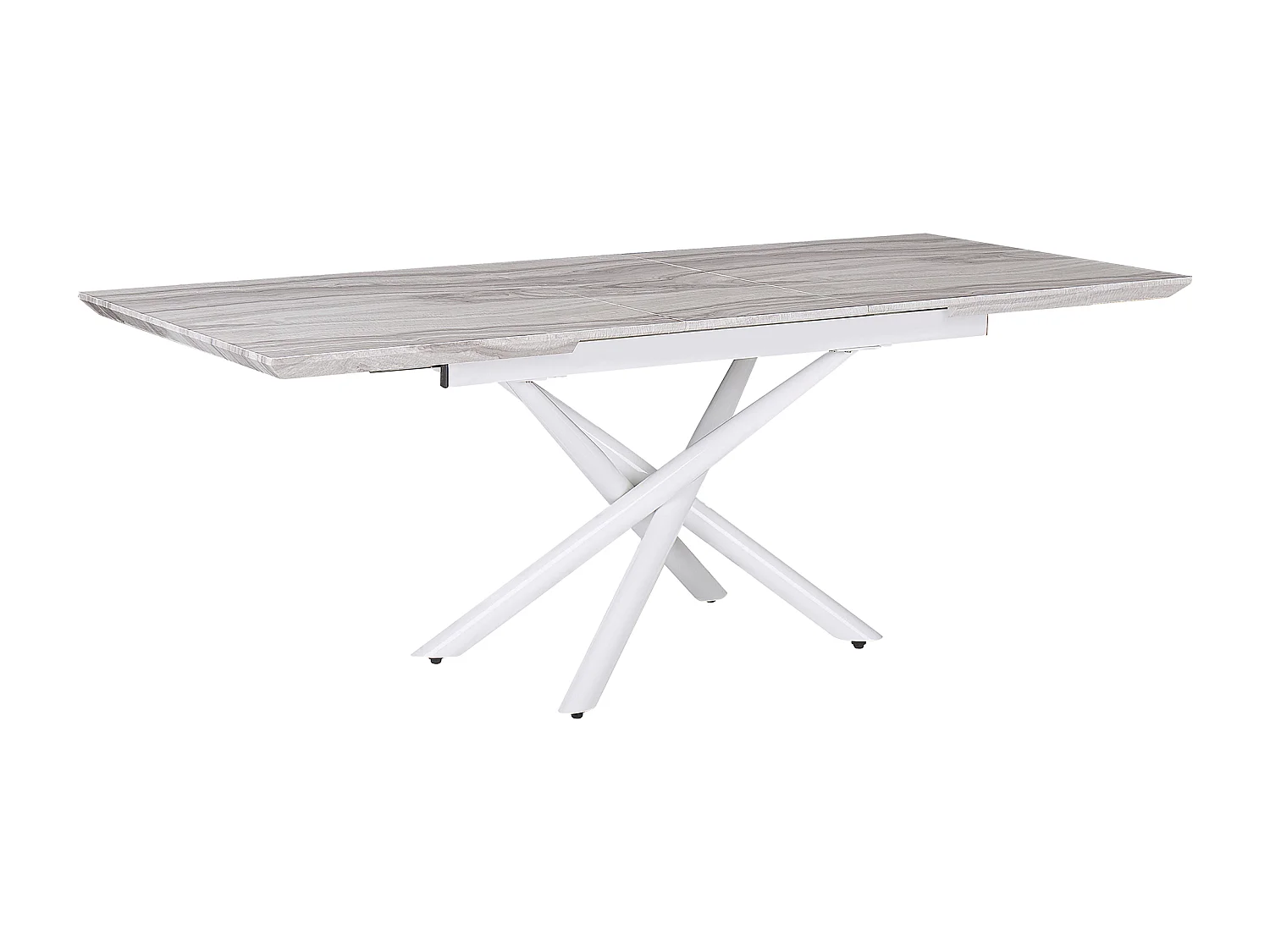 Eettafel uitschuifbaar MOIRA Wit 160/200 cm 90 cm