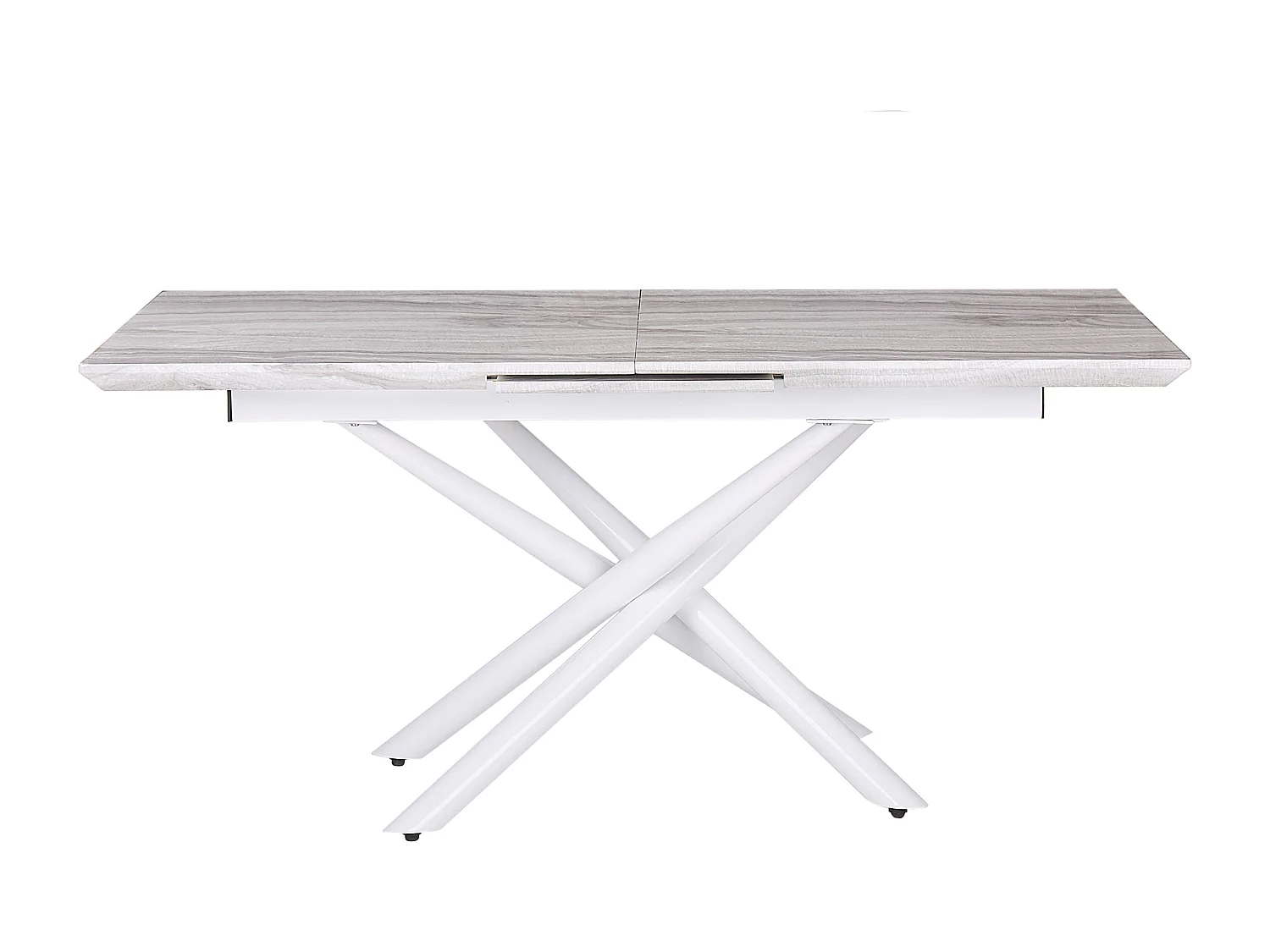 Eettafel uitschuifbaar MOIRA Wit 160/200 cm 90 cm