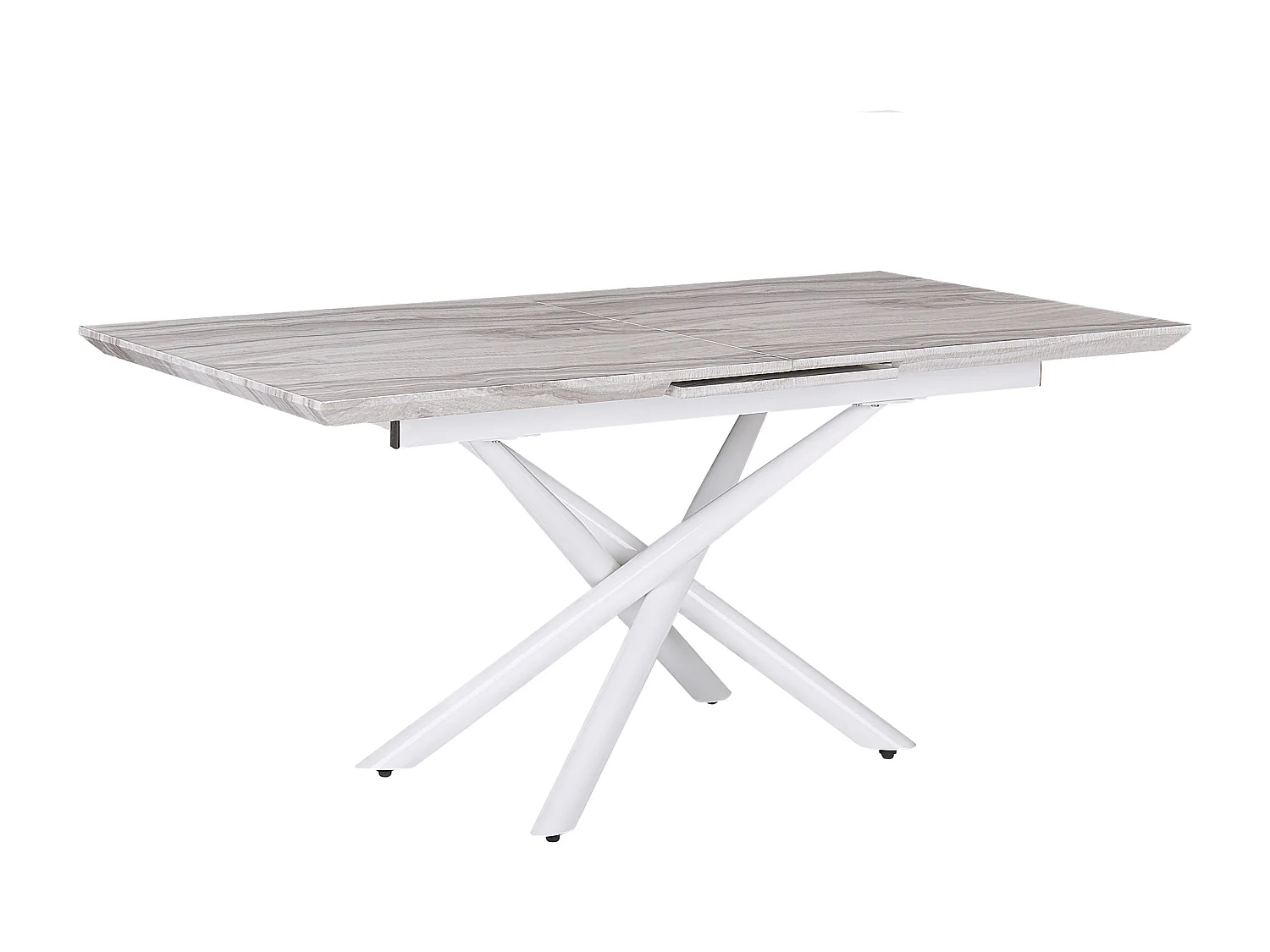 Eettafel uitschuifbaar MOIRA Wit 160/200 cm 90 cm