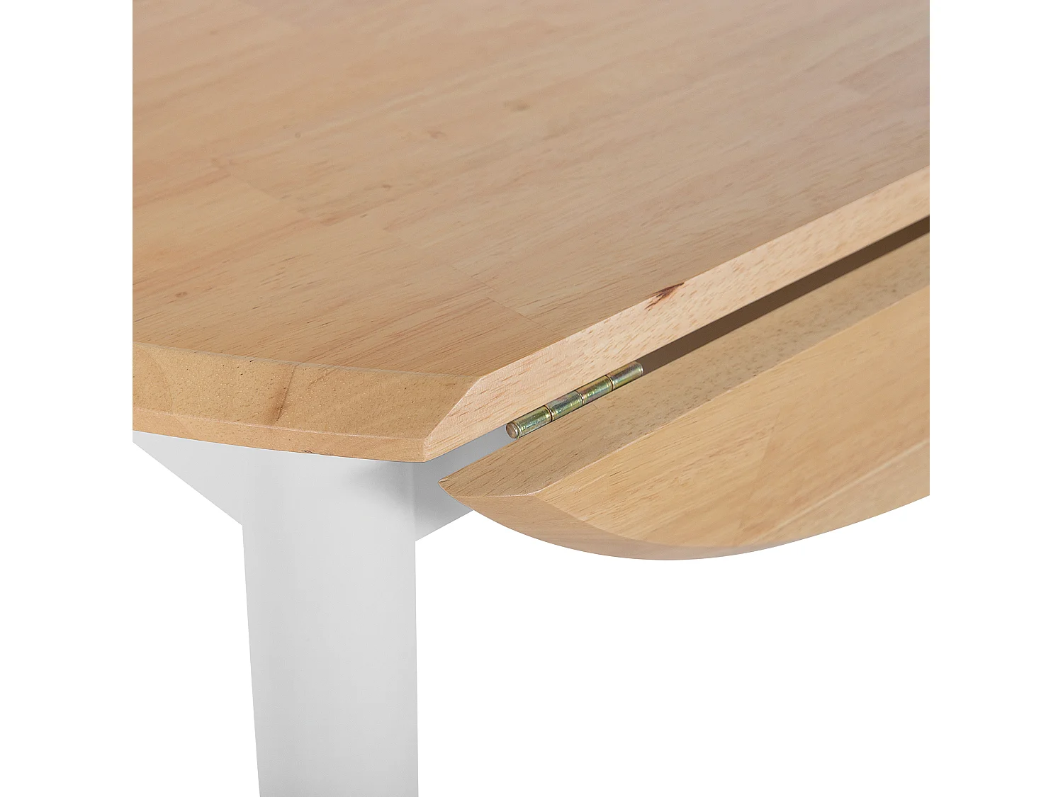 Table de salle à manger extensible OMAHA Marron clair 61/92 cm 61 cm Bois