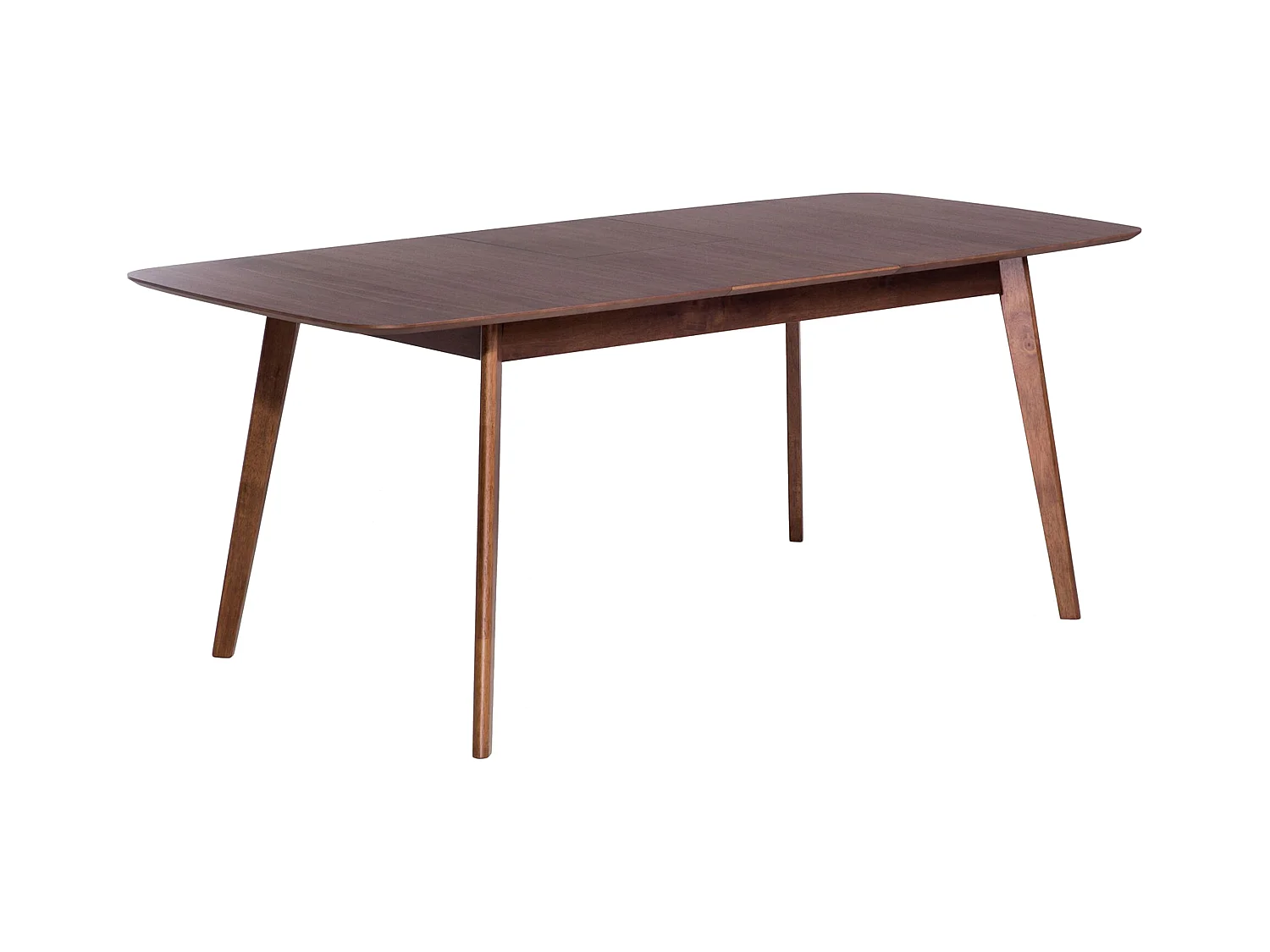 Esstisch dunkler Holzfarbton 150 x 90 cm ausziehbar 190 x 90 cm Skandi Madox