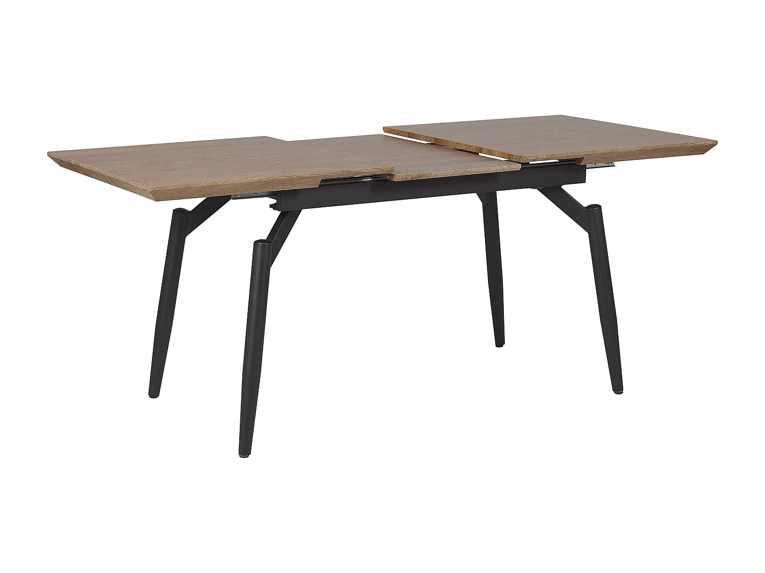 Table de salle à manger extensible BARBOSA Marron foncé 140/180 cm 80 cm