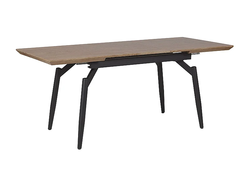 Table de salle à manger extensible BARBOSA Marron foncé 140/180 cm 80 cm