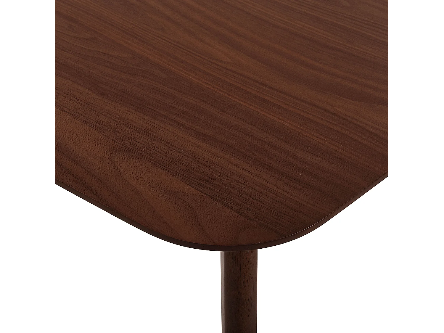 Mesa de jantar extensível MADOX Nogueira escura 120/150 cm 75 cm