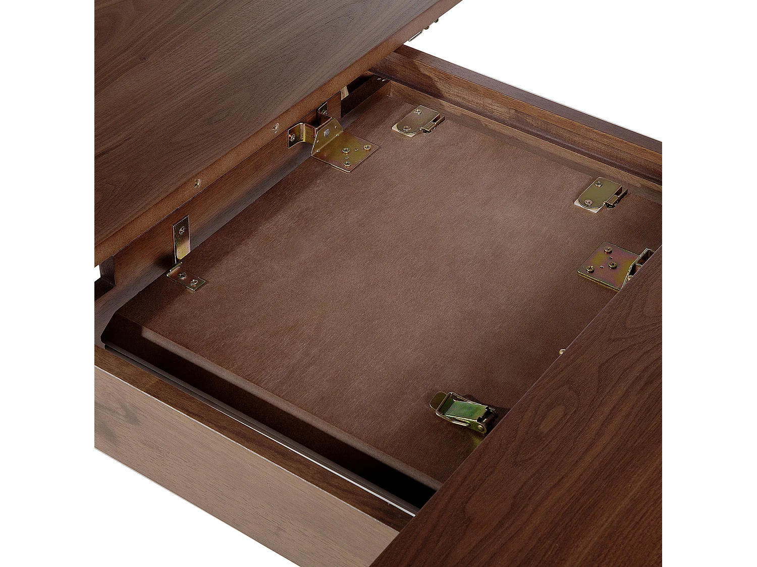 Table de salle à manger extensible MADOX Noyer foncé 120/150 cm 75 cm