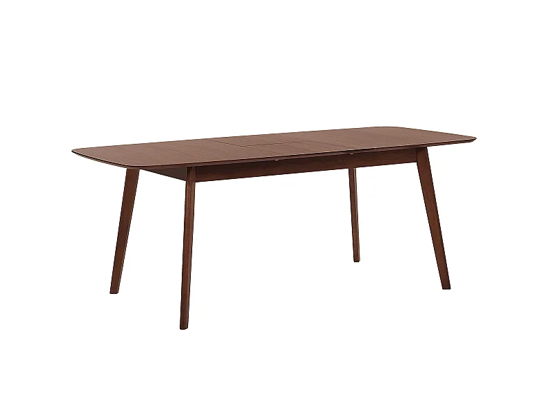 Mesa de jantar extensível MADOX Nogueira escura 120/150 cm 75 cm