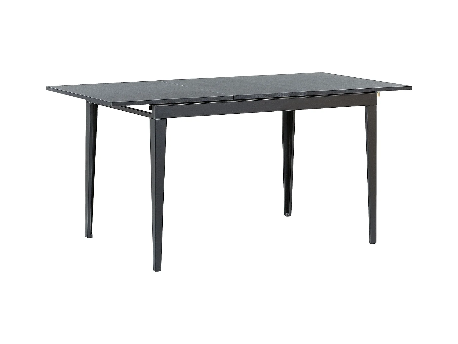 Table de salle à manger extensible NORLEY Noir 120/160 cm 80 cm