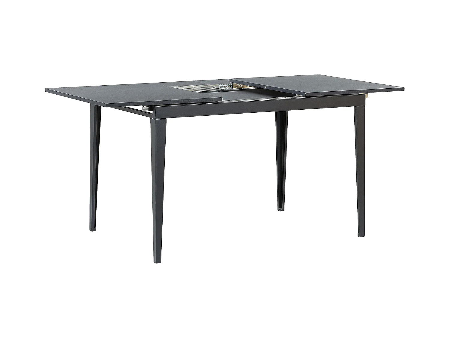 Table de salle à manger extensible NORLEY Noir 120/160 cm 80 cm